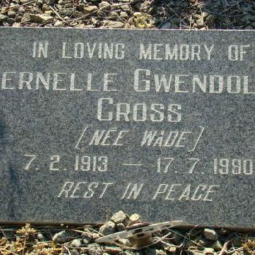 CROSS Pernelle Gwendoline nee WADE 1913-1990