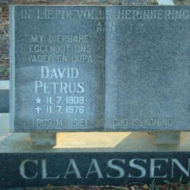CLAASSEN David Petrus 1908-1976