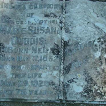 DUBOIS Marie Susana nee NEL 1852-1929
