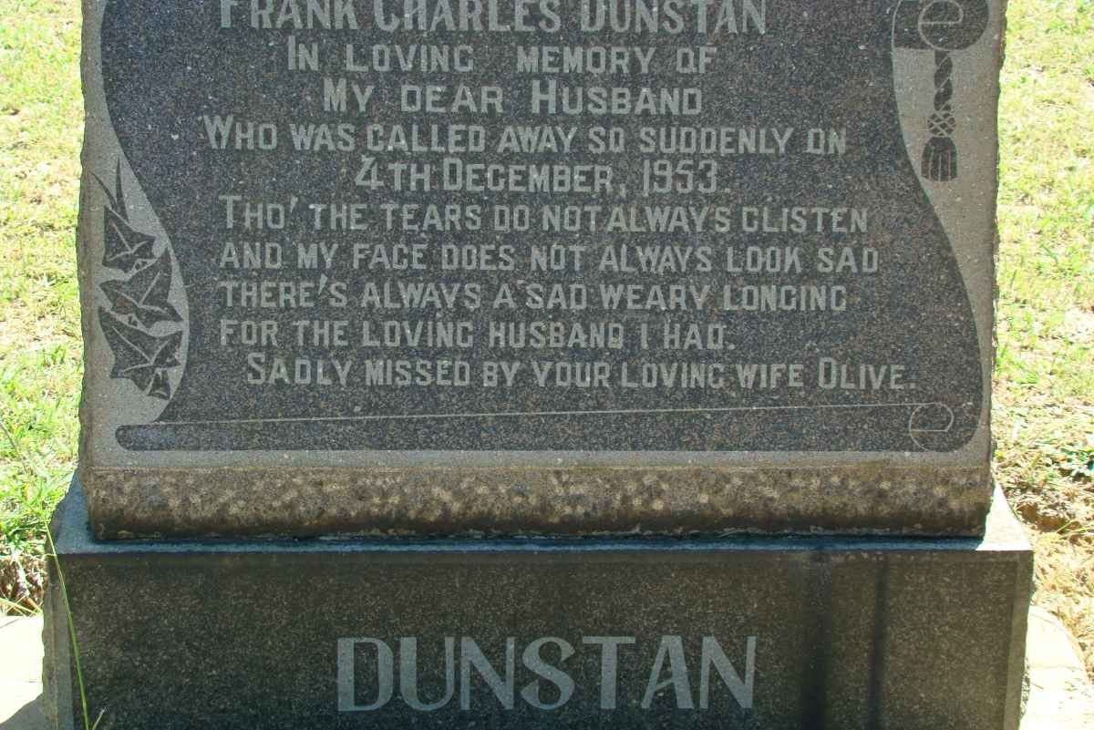DUNSTAN Frank Charles -1953