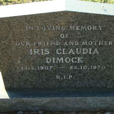 DIMOCK Iris Claudia 1907-1970