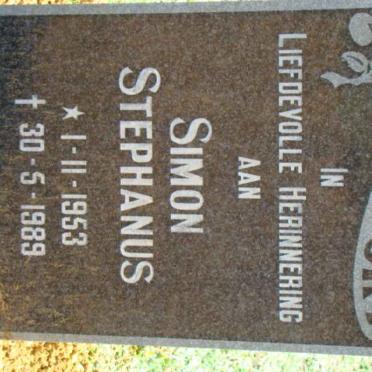 DELPORT Simon Stephanus 1953-1989
