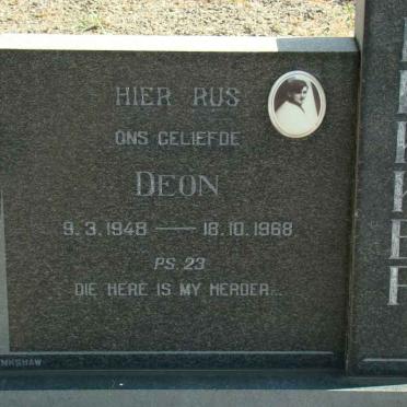 DEKKER Deon 1948-1968