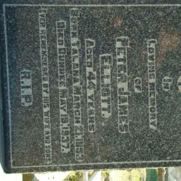 ELLIOTT Peter James 1893-1937