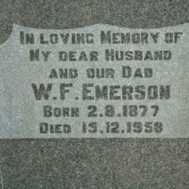 EMERSON W.F. 1877-1953
