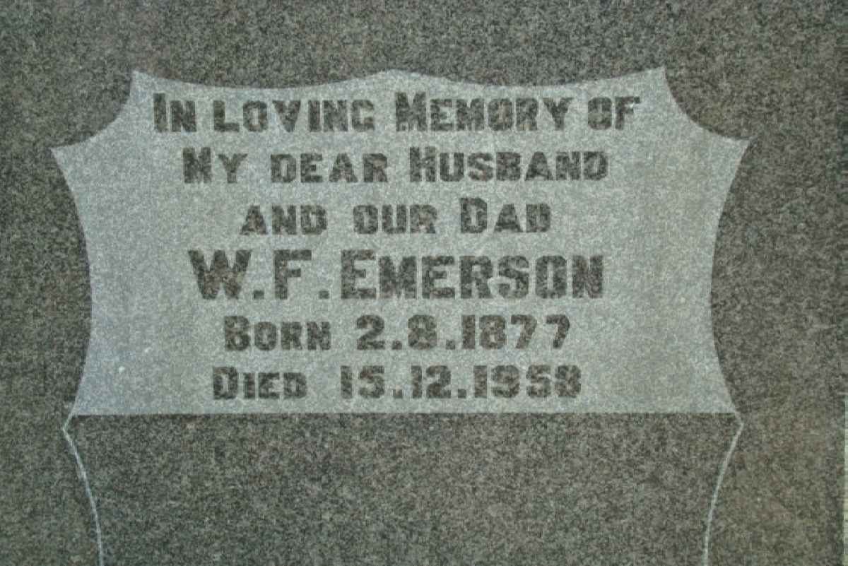 EMERSON W.F. 1877-1953