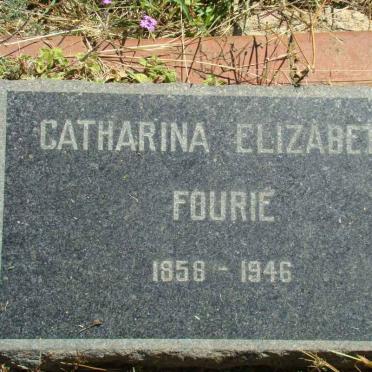 FOURIE Catharina Elizabeth 1858-1946