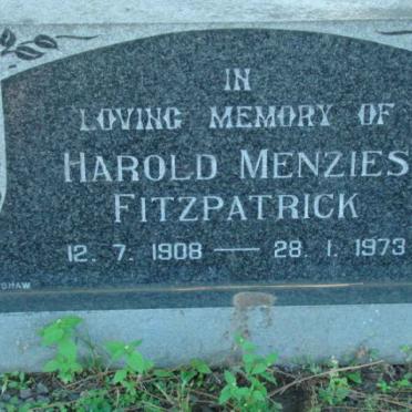 FITZPATRICK Harold Menzies 1908-1973