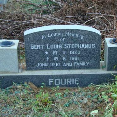 FOURIE Gert Louis Stephanus 1923-1981
