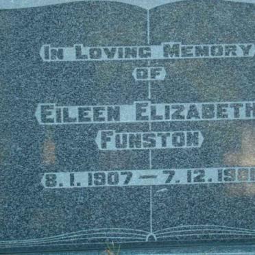 FUNSTON Eileen Elizabeth 1907-1981