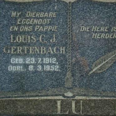 GERTENBACH Louis C.J. 1912-1952