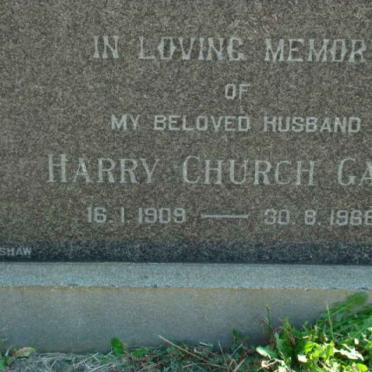 GASS Harry Church 1909-1968