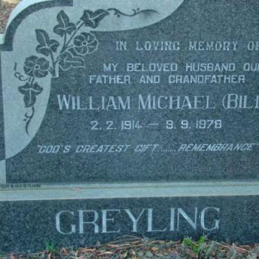 GREYLING William Michael 1914-1978