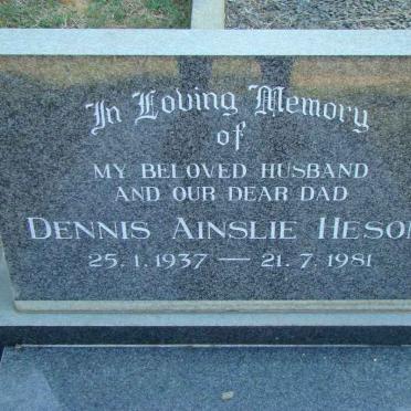 HESOM Dennis Ainslie 1937-1981