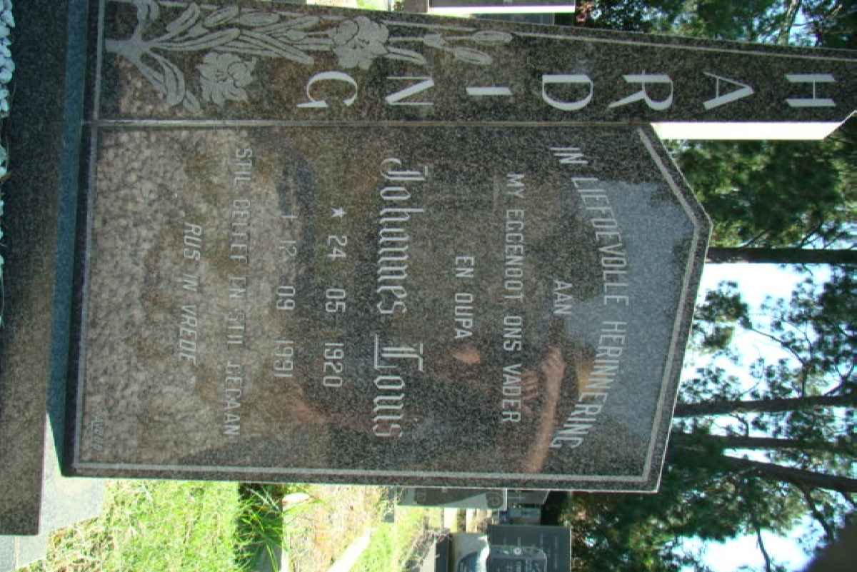 HARDING Johannes Louis 1920-1991