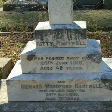 HARTWELL Richard Woodford -1936 &amp; Kitty -1918