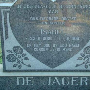JAGER Isabel, de 1966-1980