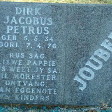 JOUBERT Dirk Jacobus Petrus 1934-1976