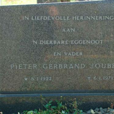 JOUBERT Pieter Gerbrand 1922-1971