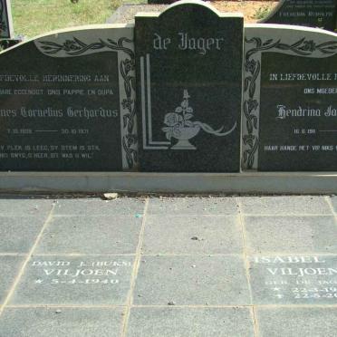 JAGER Johannes Cornelius Gerhardus, de 1909-1971 &amp; Hendrina Jacoba 190?-1999