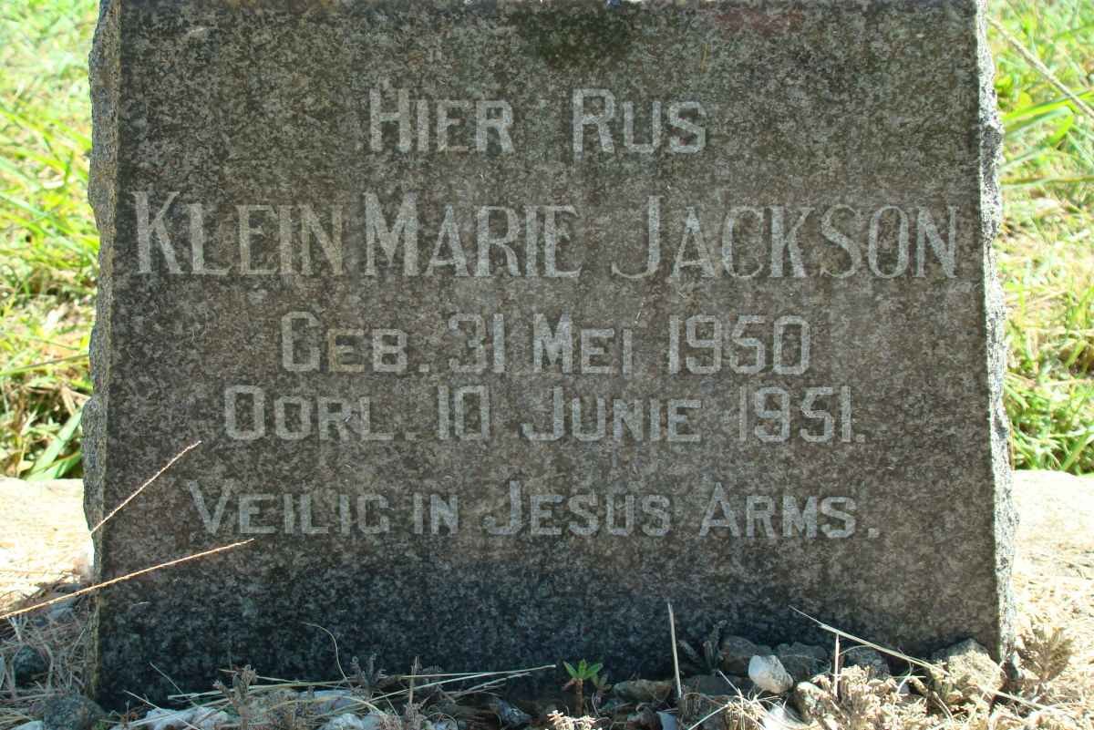 JACKSON Marie 1950-1951