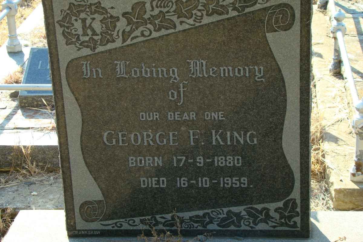 KING George F. 1880-1959