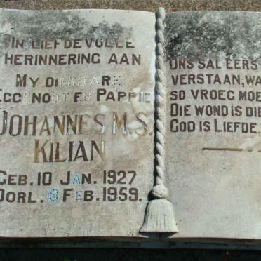 KILIAN Johannes M.S. 1927-1959