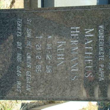 KUHN Matheus Hermanus 1958-1985