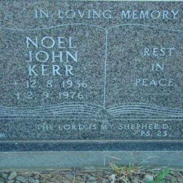 KERR Noel John 1936-1976