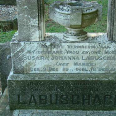 LABUSCHAGNE Susara Johanna nee MAREE 1897-1936