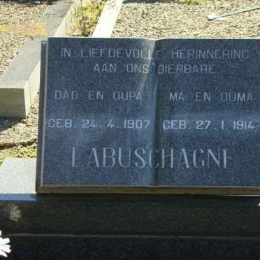 LABUSCHAGNE Oupa 1907- &amp; Ouma 1914-