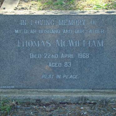 McWILLIAM Thomas -1968