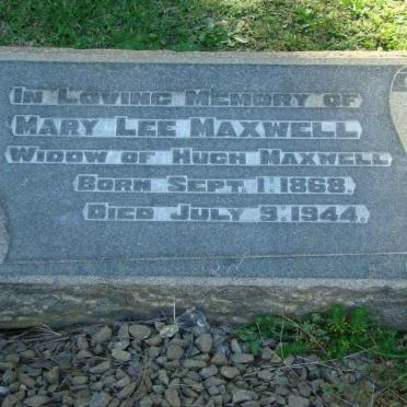 MAXWELL Mary Lee 1868-1944