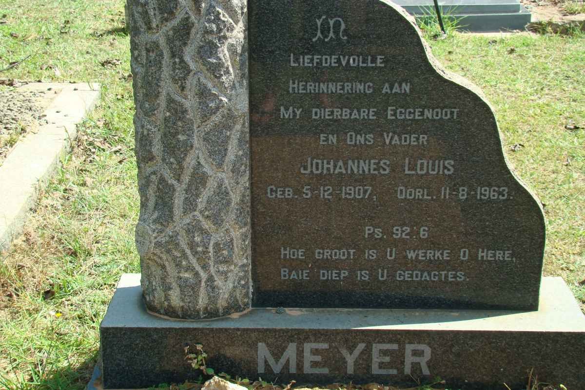 MEYER Johannes Louis 1907-1963