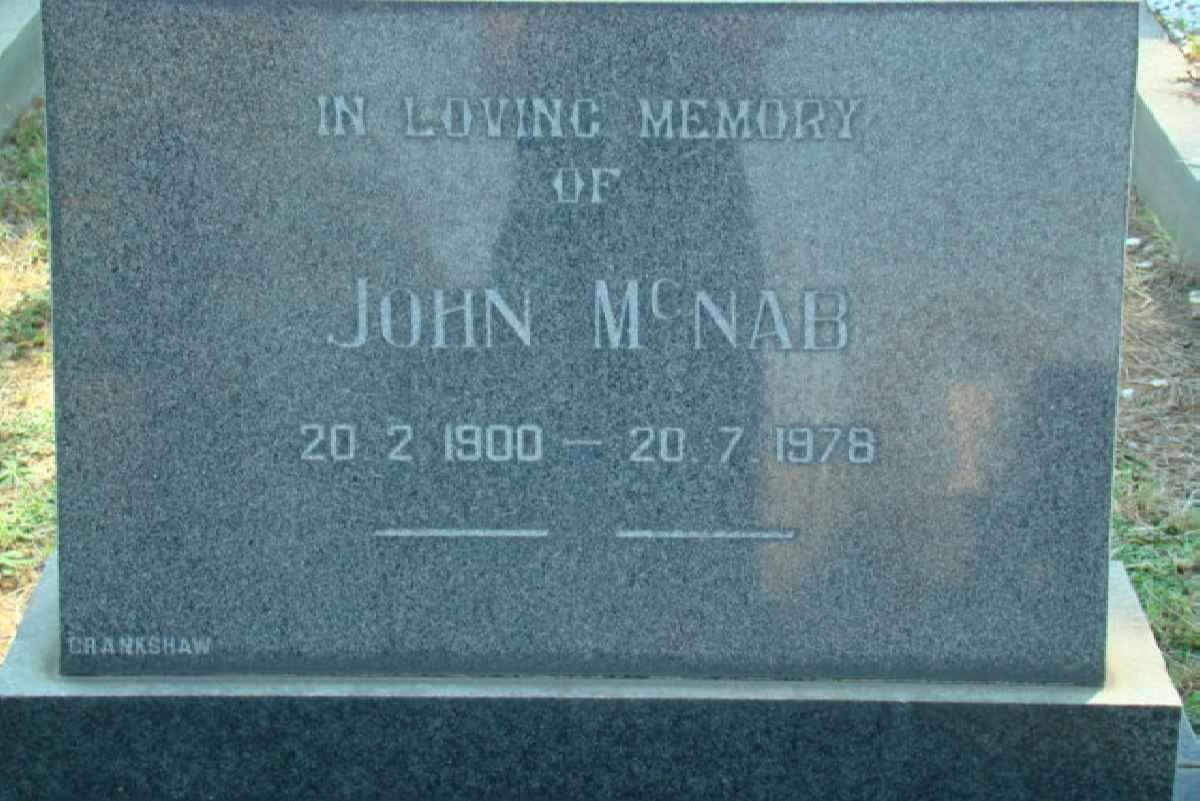 McNAB John 1900-1978