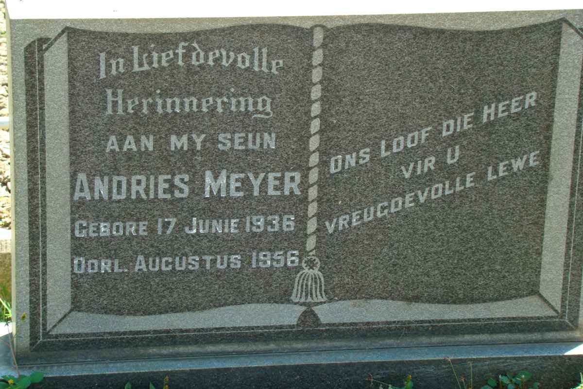 MEYER Andries 1936-1956