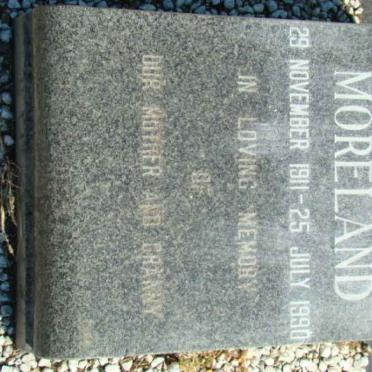 MORELAND Edith Olivia 1911-1990