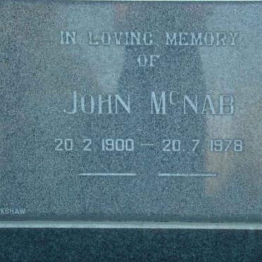 McNAB John 1900-1978