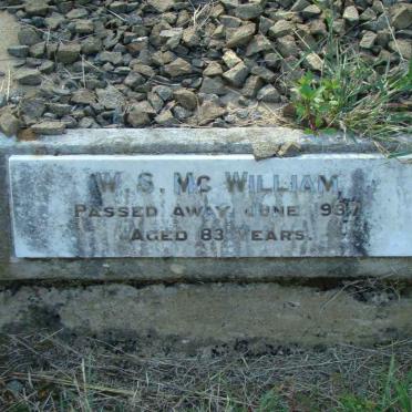 McWILLIAM W.S. -1937
