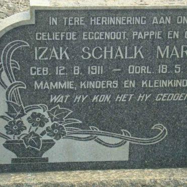 MAREE Izak Schalk 1911-1964