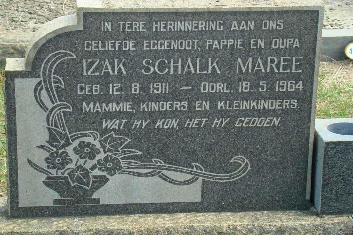 MAREE Izak Schalk 1911-1964
