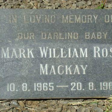 MACKAY Mark William Ross 1965-1965
