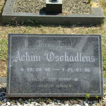 OSCHADLEUS Achim 1940-1986