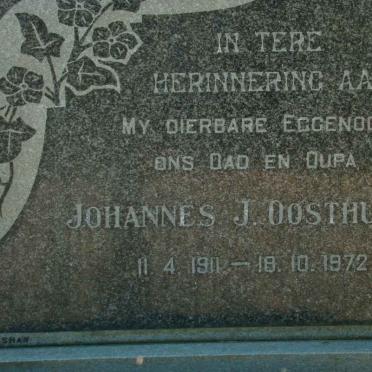 OOSTHUIZEN Johannes J. 1911-1972