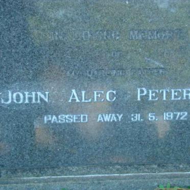 PETERSON John Alec -1972