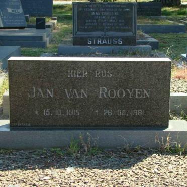 ROOYEN Jan, van 1915-1981