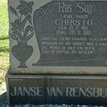 RENSBURG Christo, Janse van 1911-1961