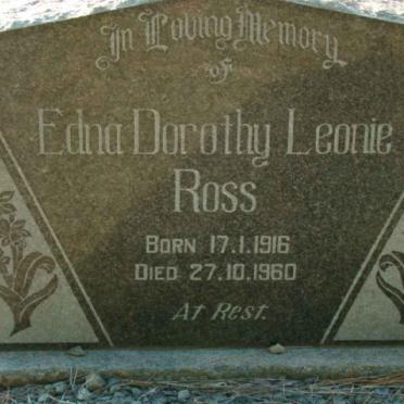 ROSS Edna Dorothy Leonie 1916-1960