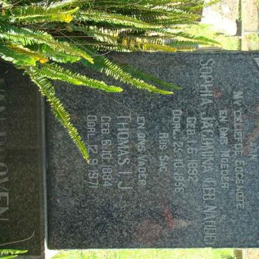 ROOYEN Thomas I.J., van 1884-1971 &amp; Sophia Jacomina NAUDE 1892-1956