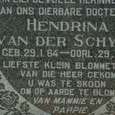 SCHYFF Hendrina, van der 1964-1964